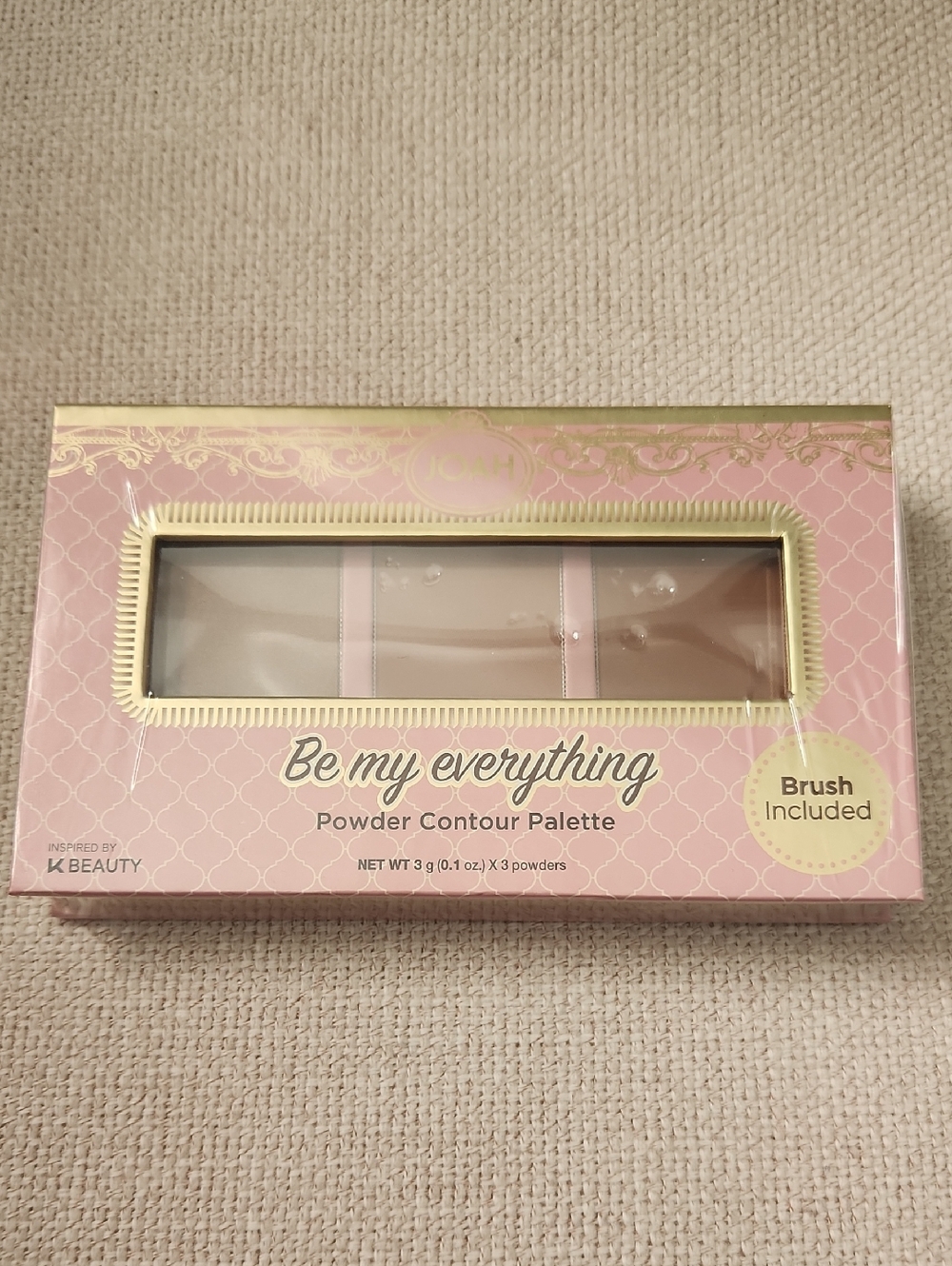 Be My Everything Powder Contour Palette — Pink & Gold Accents